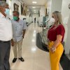 Deputada federal Kátia Sastre visita a Santa Casa de Santos